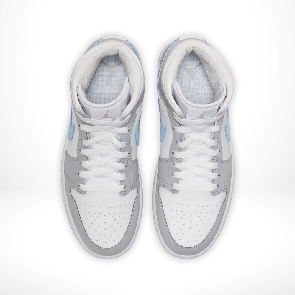 Air Jordan 1 Mid Wolf Grey Aluminum
