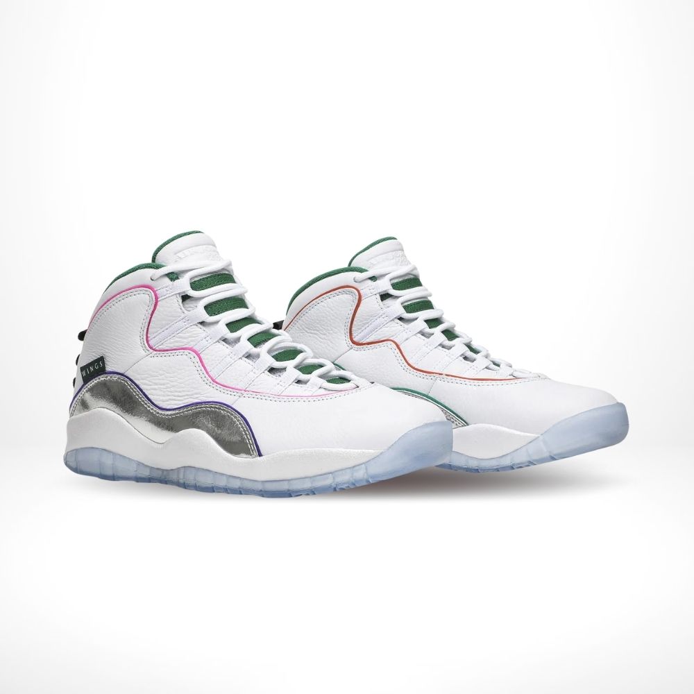 Air Jordan 10 Retro Wings White Chrome