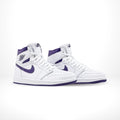Air Jordan 1 Retro High OG White Court Purple
