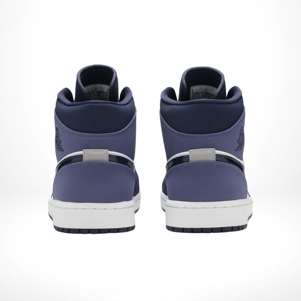 Air Jordan 1 Mid Obsidian Purple White