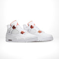 Air Jordan 4 Retro Orange Metallic White